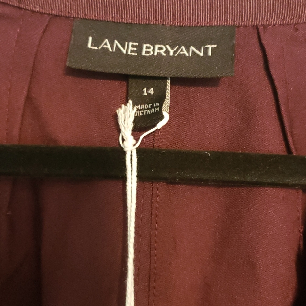 Lane Bryant Wine Blazer sz 14 Tote 2 - Picture 2 of 3